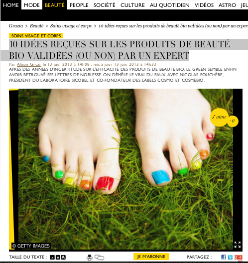GRAZIA - 10 idées reçues sur les produits de beauté bio validées (ou non) par un expert