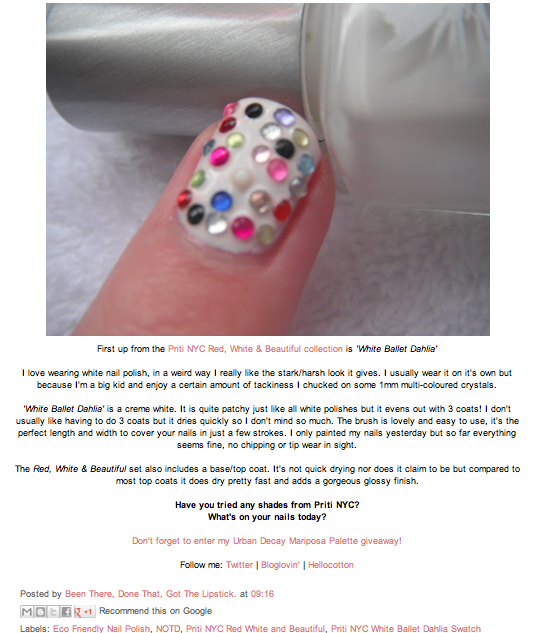 Priti NYC - Vernis à Ongles Flowers - White Ballet Dahlia
