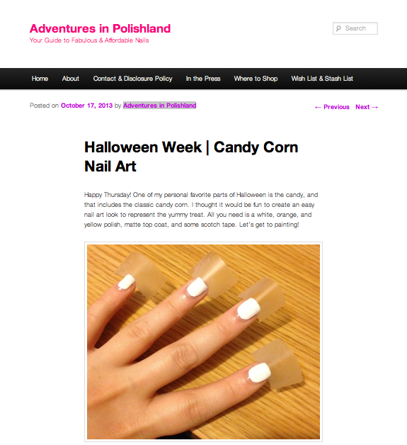 Halloween avec Priti NYC! Nail Art par le blog Adventures in Polishland Halloween avec Priti NYC! Nail Art par le blog Adventures in Polishland