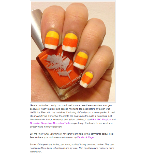 Halloween avec Priti NYC! Nail Art par le blog Adventures in Polishland Halloween avec Priti NYC! Nail Art par le blog Adventures in Polishland
