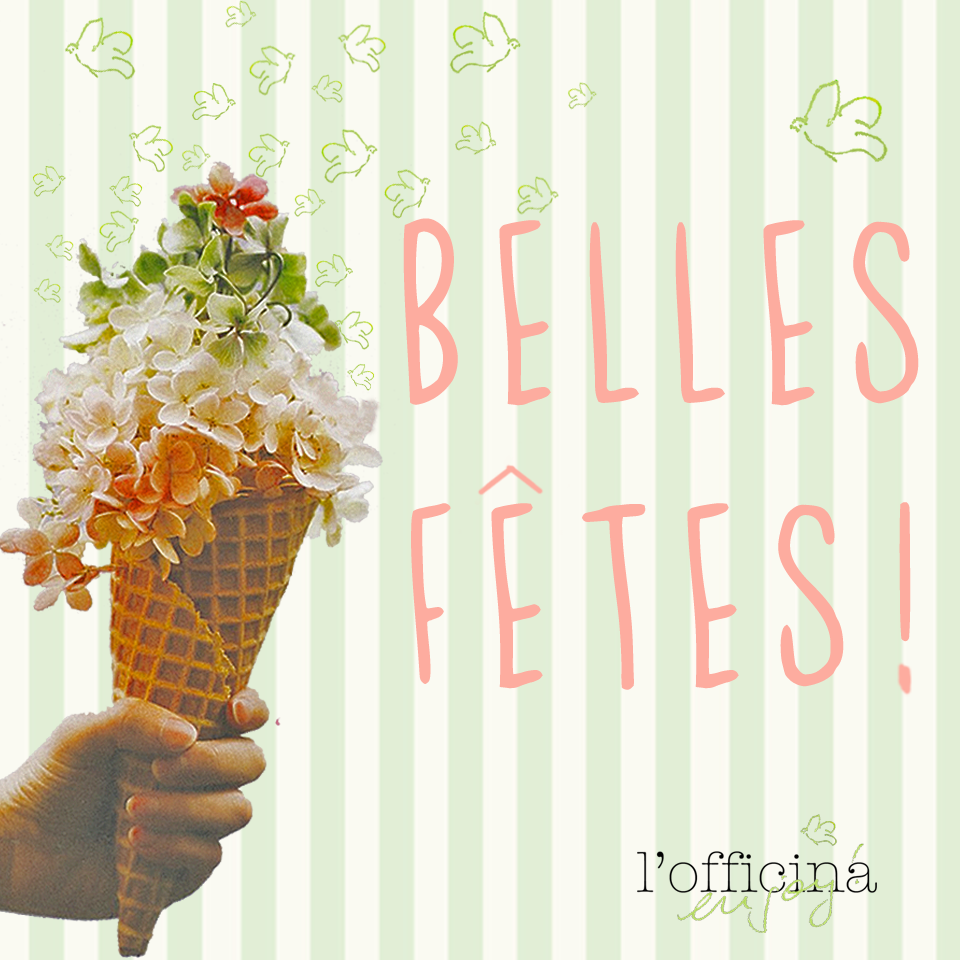 Toute l'équipe de L'Officina vous souhaite de Belles Fêtes ! cosmétiques bio et naturels