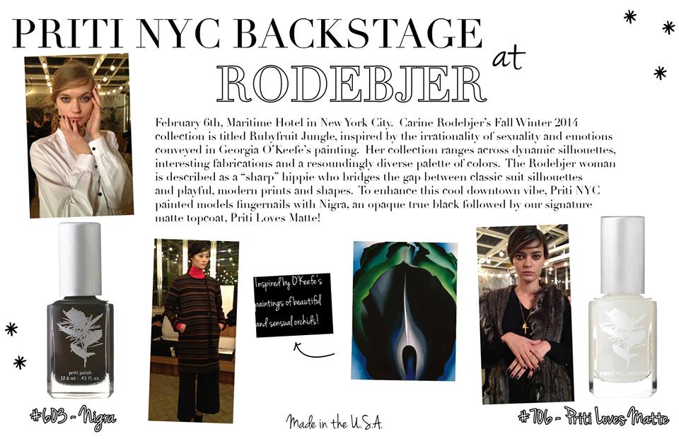 Priti NYC vernis à ongles Nigra - backstage Roedebjer New York