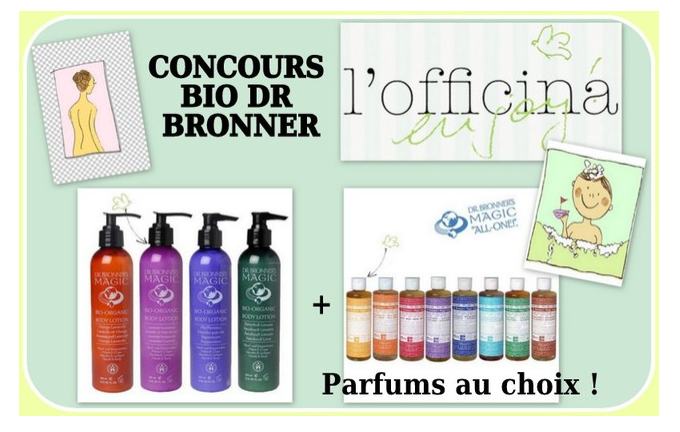 Concours DUO DR BRONNER en partenariat L'Officina / le blog beauté de Kirzy