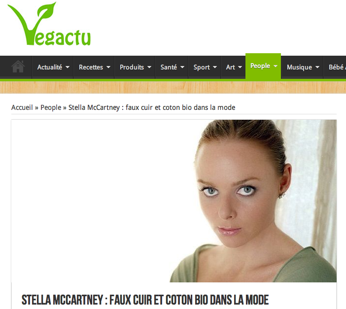 Stella McCartney, ses convictions et ses contradictions... sur Vegactu