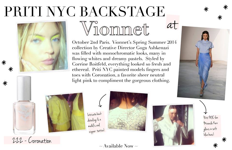 Priti NYC backstage - vernis Coronation Vionnet Paris Priti NYC backstage - vernis Coronation Vionnet Paris