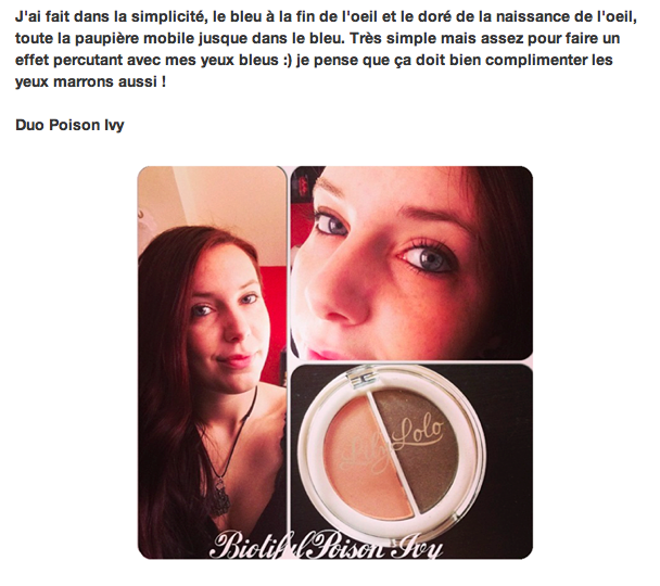 Test et tuto makeup des Duos Ombres à Paupières Minérales Lily Lolo Poison Ivy par le blog de Coralie 