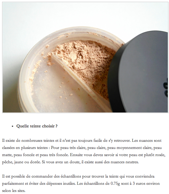 Le petit blog de Lucie - Le fond de teint minéral Lily Lolo