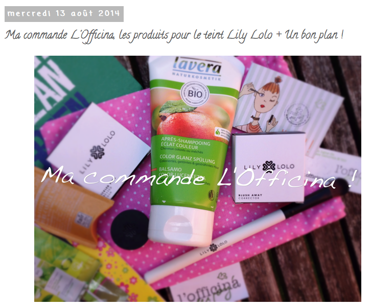 Revue de la commande à l'Officina - par Aventures d'une Bruxelloise, Lily Lolo