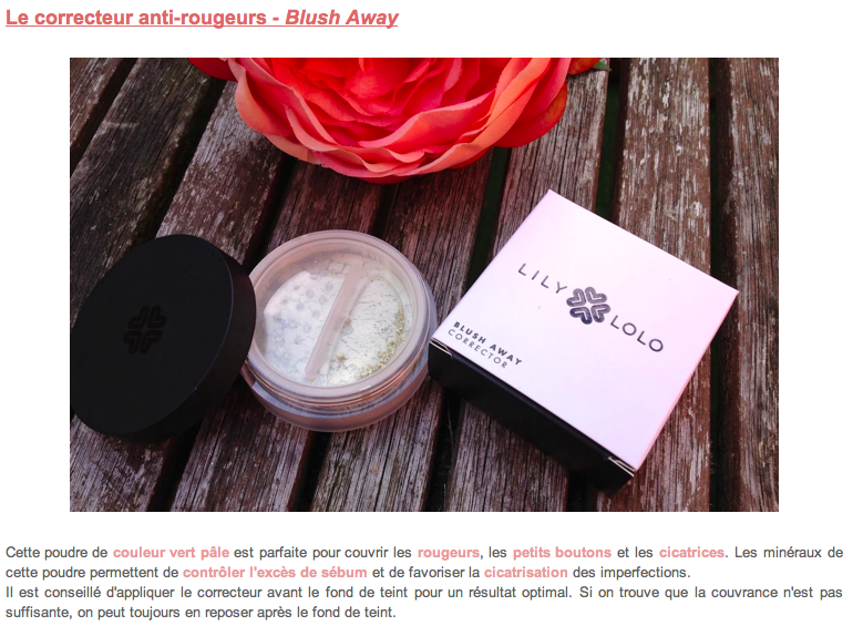 Lily Lolo - maquillage minéral - Correcteur Minéral Anti-Rougeurs Blush Away