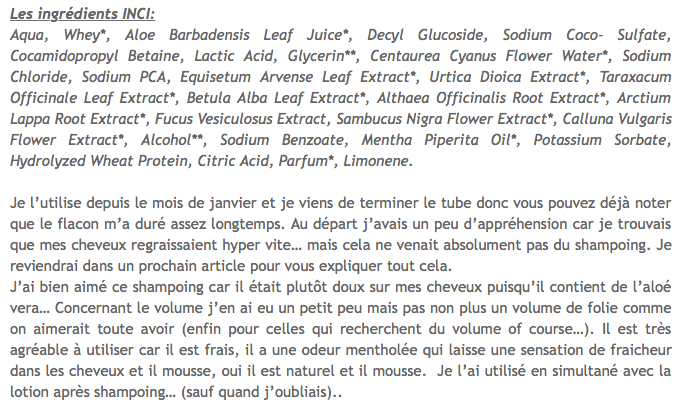 Unique Haircare - Shampooing Volumisant menthe poivrée (250ml)