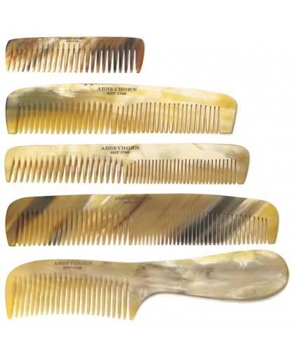ABBEYHORN Small Horn Pocket Comb single tooth 10,8 cm