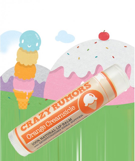 Crazy Rumors Natural Lip Balm Orange Creamsicle
