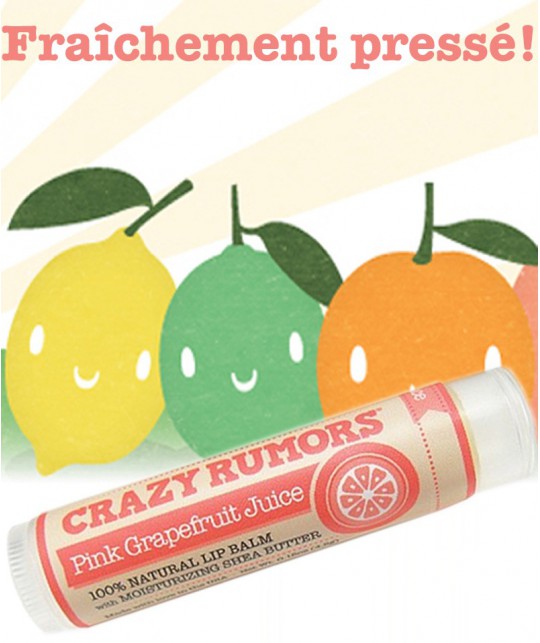 CRAZY RUMORS - Natural Lip Balm Pink Grapefruit