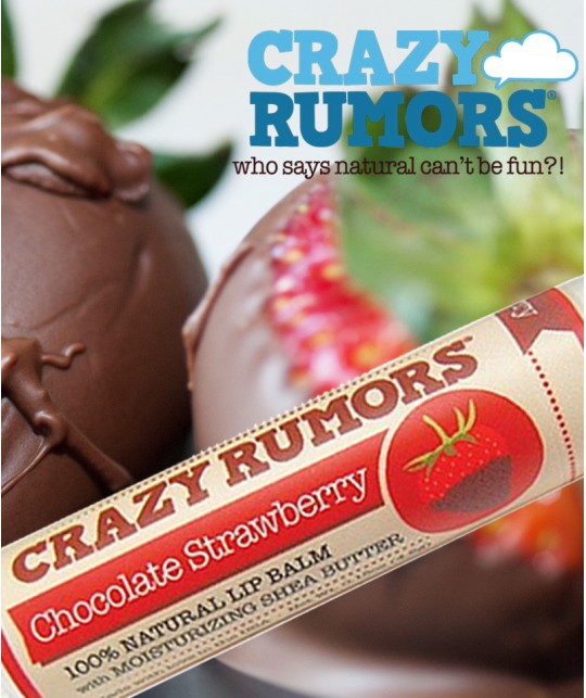 CRAZY RUMORS Natural Lip Balm Chocolate Strawberry