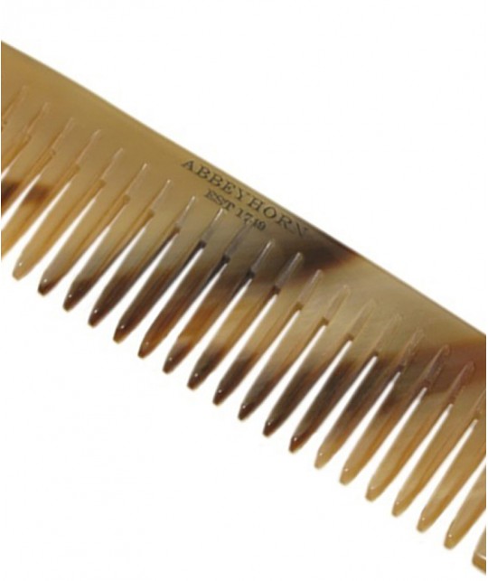 ABBEYHORN Small Horn Pocket Comb single tooth (9 cm)
