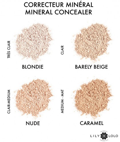 Lily Lolo - Mineral Concealer Caramel cosmetics natural beauty swatch powder