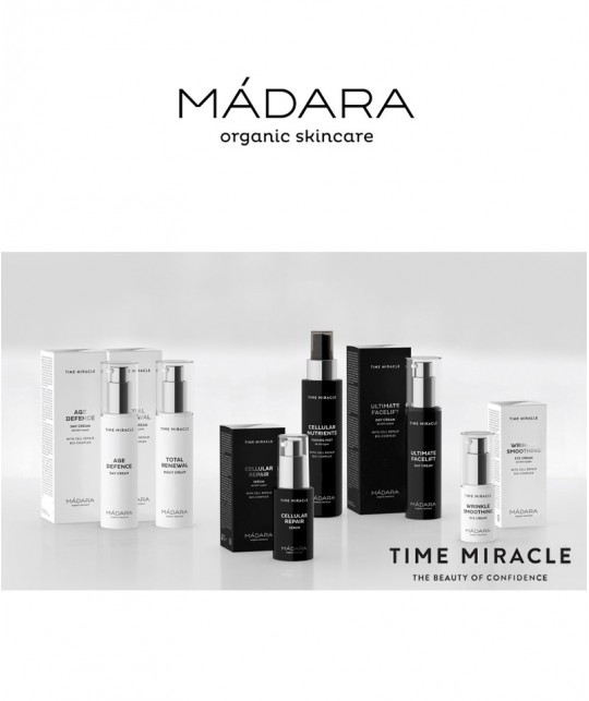 MADARA TIME MIRACLE Wrinkle Smooting Eye Cream Anti Aging Augencreme Naturkosmetik