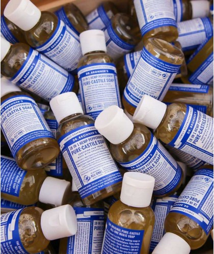 Dr. Bronner's - Organic Liquid Soap Peppermint travel size 60ml