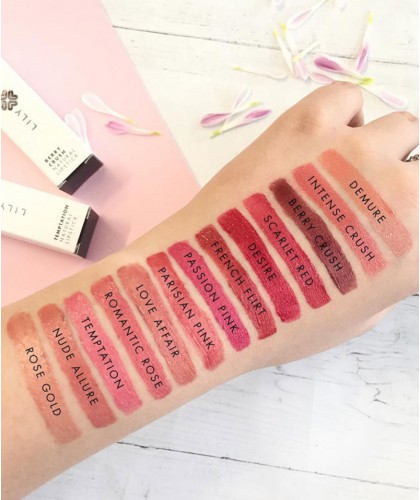 Lily Lolo Natural Lipstick Scarlet Red swatch