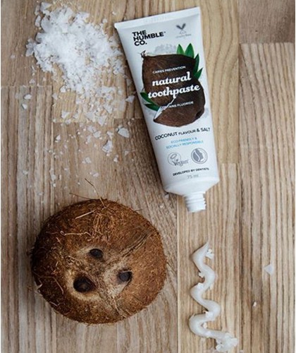 Humble Brush Natural Toothpaste Coconut & Salt with fluoride