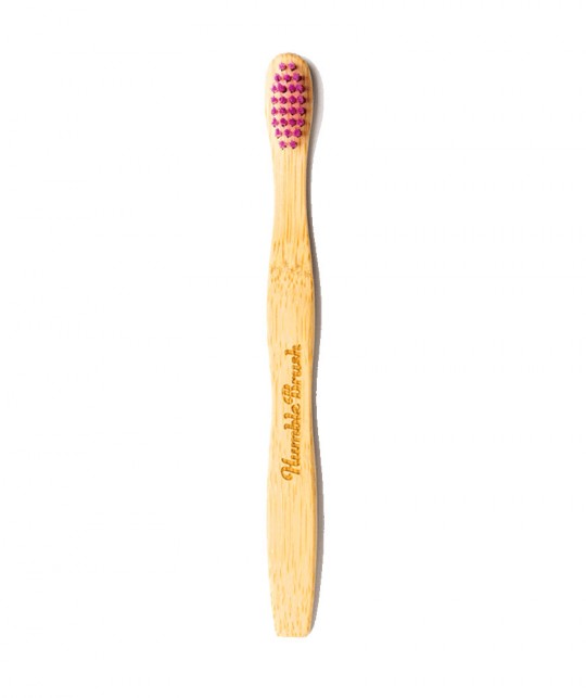 Humble Brush Bambus Zahnbürste für Kinder - rosa ultrasoft vegan