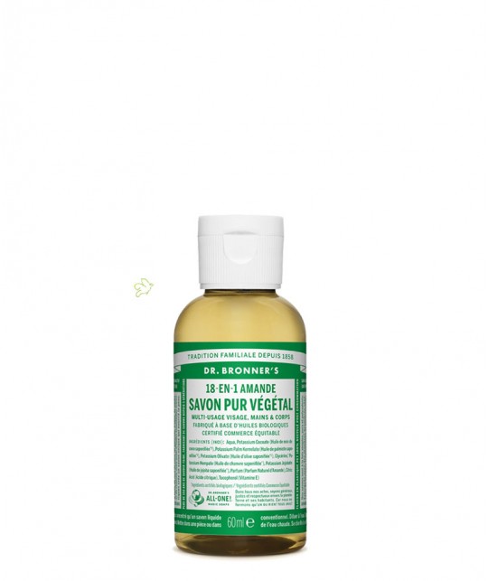 Dr. Bronner's - Liquid Soap Almond Organic mini travel 60ml