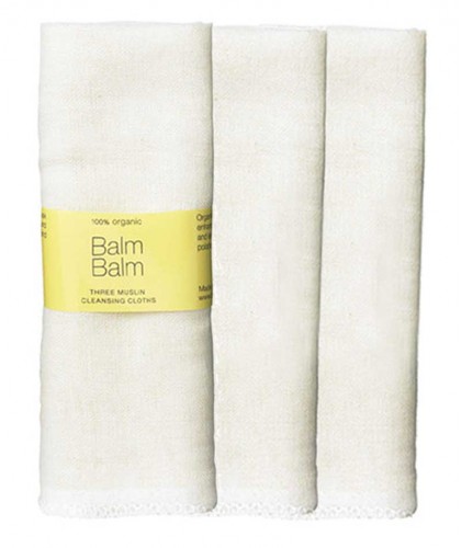 Balm Balm - Organic Cotton Face Cloth pack of 3 reusable