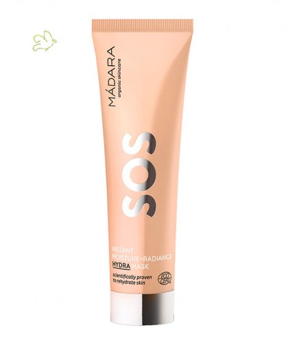 MADARA cosmétique bio Masque visage SOS Hydra (tube 60ml) peau fatiguée sensible acné