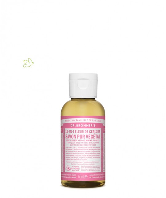 Dr. Bronner's - Organic Liquid Soap Cherry Blossom travel size 60ml