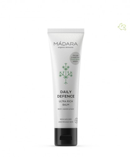 MADARA cosmétique bio Baume naturel Ultra Riche Daily Defence Creme tube DD nourrissant hydratant visage peau sensible mains