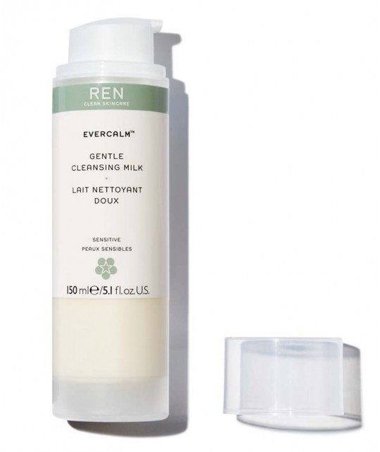 REN skincare EverCalm Gentle Cleansing Milk clean cosmetics