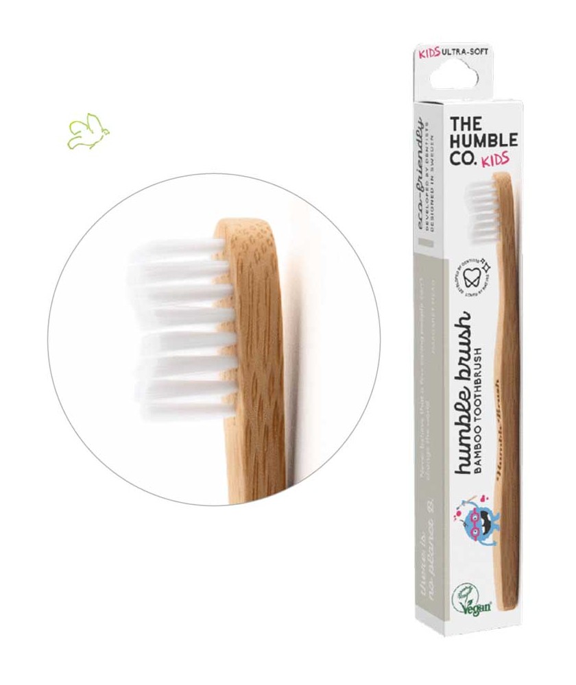 Brosse à Dents En Bambou écologique + Tête De Rechange Moyenne - Végan & Compostable