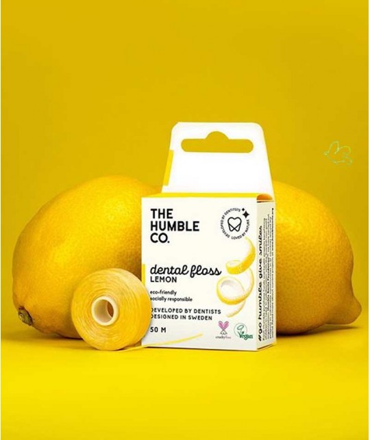 Humble Brush Fil dentaire écologique - Citron Vegan recyclable compostable