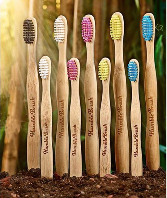 Humble Brush Bambus Zahnbürste für Kinder - rosa ultrasoft vegan