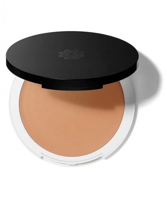 Lily Lolo Cream Foundation natural beauty Cashmere green cosmetics clean swatch