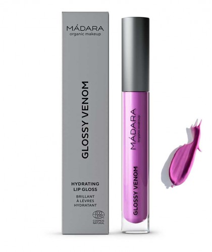 Madara Lipgloss Naturkosmetik Glossy Venom Lila Hydrating Lilac Euphoria organic makeup
