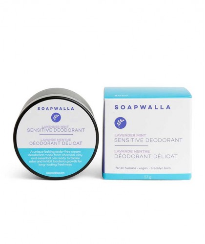 Soapwalla Natural Deodorant Cream Sensitive Skin Lavender Organic Vegan