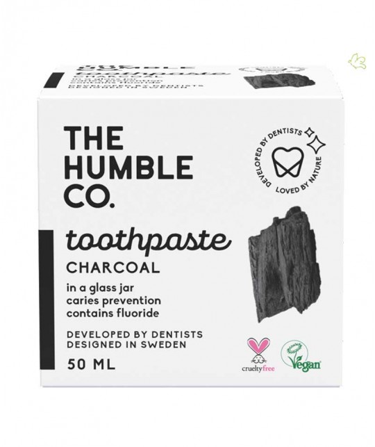 Humble Zahnpasta im Glas Aktivkohle Natural Toothpaste Charcoal