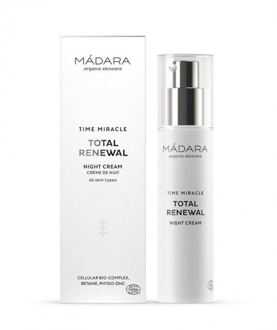 MADARA cosmetics Anti-Aging Nachtcreme Naturkosmetik TIME MIRACLE Total Renewal Night Cream
