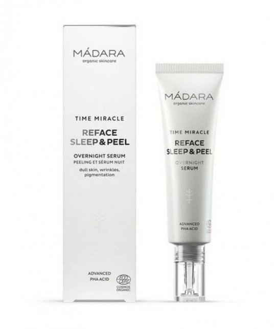 MADARA organic skincare Anti-Aging Reface Sleep & Peel Overnight Serum TIME MIRACLE
