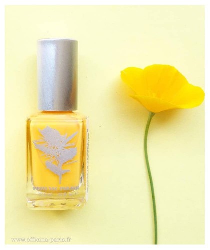 Priti NYC - Vernis green naturel jaune vegan Ongles Flowers - Lampshade Poppy
