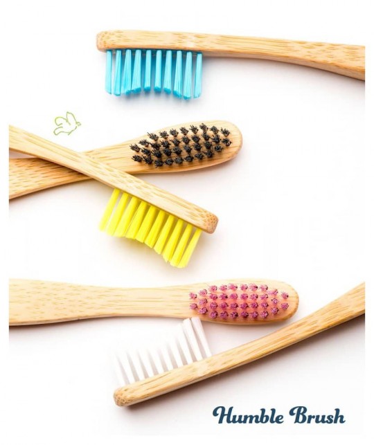 Bamboo Toothbrush Humble Brush pink Soft Nylon bristles eco friendly biodegradable cruelty free