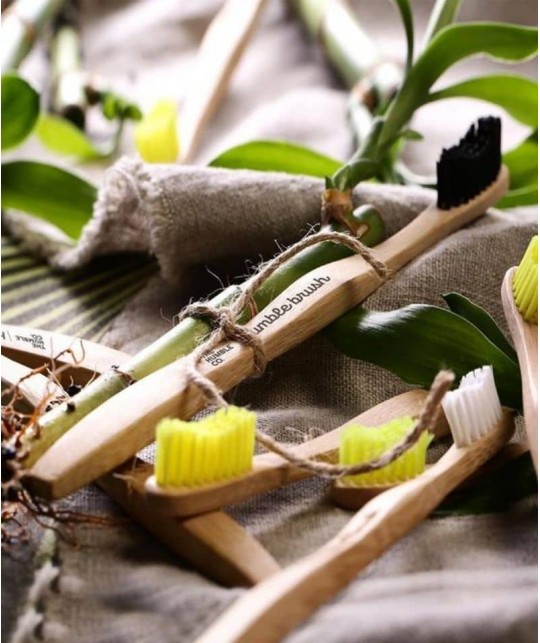 Bamboo Toothbrush Humble Brush white Soft Nylon bristles Vegan eco friendly no waste