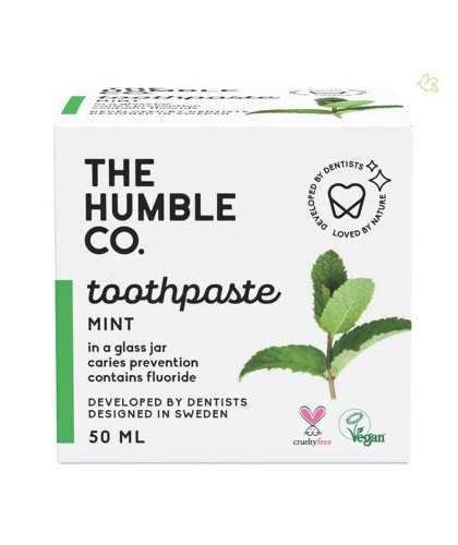 Humble Co. Zahnpasta im Glas Frische Minze Natural Toothpaste Fresh Mint