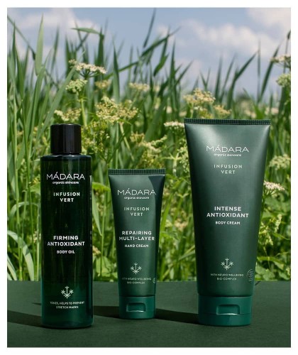 MADARA organic skincare Körperöl Naturkosmetik Straffend Antioxidant Body Oil Infusion Vert