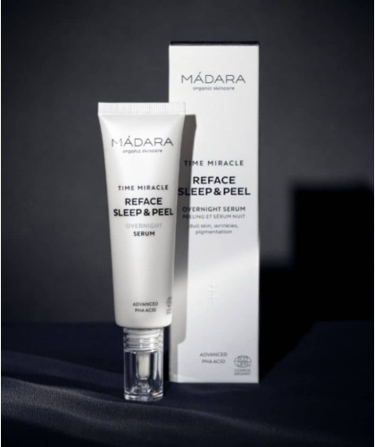 MADARA organic skincare Anti-Aging TIME MIRACLE Reface Sleep & Peel Overnight Serum