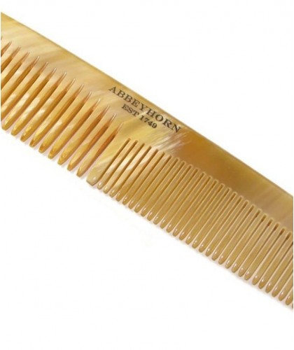Horn Comb ABBEYHORN double tooth 16,8 cm handmade in UK