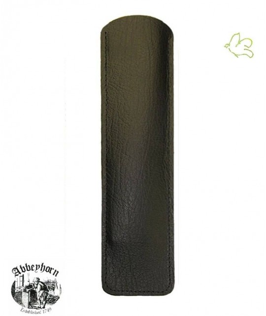 Étui cuir pour peigne en corne Abbeyhorn 16,8 cm
