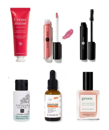 Geschenk-Set - Kosmetiktasche mit 6 Naturkosmetik Produkten