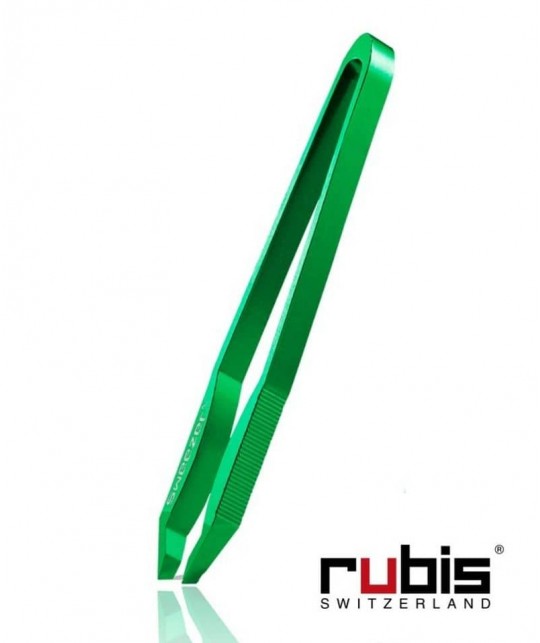 RUBIS Switzerland Tweezers Sweezer eyebrows Green (in tube)